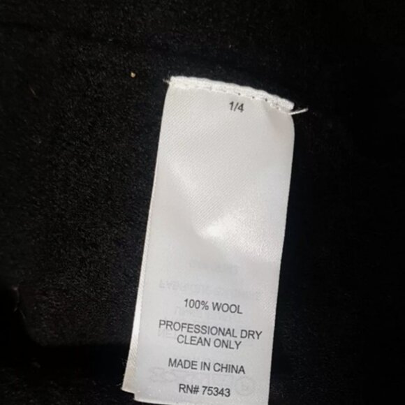 500 Maison Cinqcent black open flared wool cardigan size 8 - Picture 5 of 6